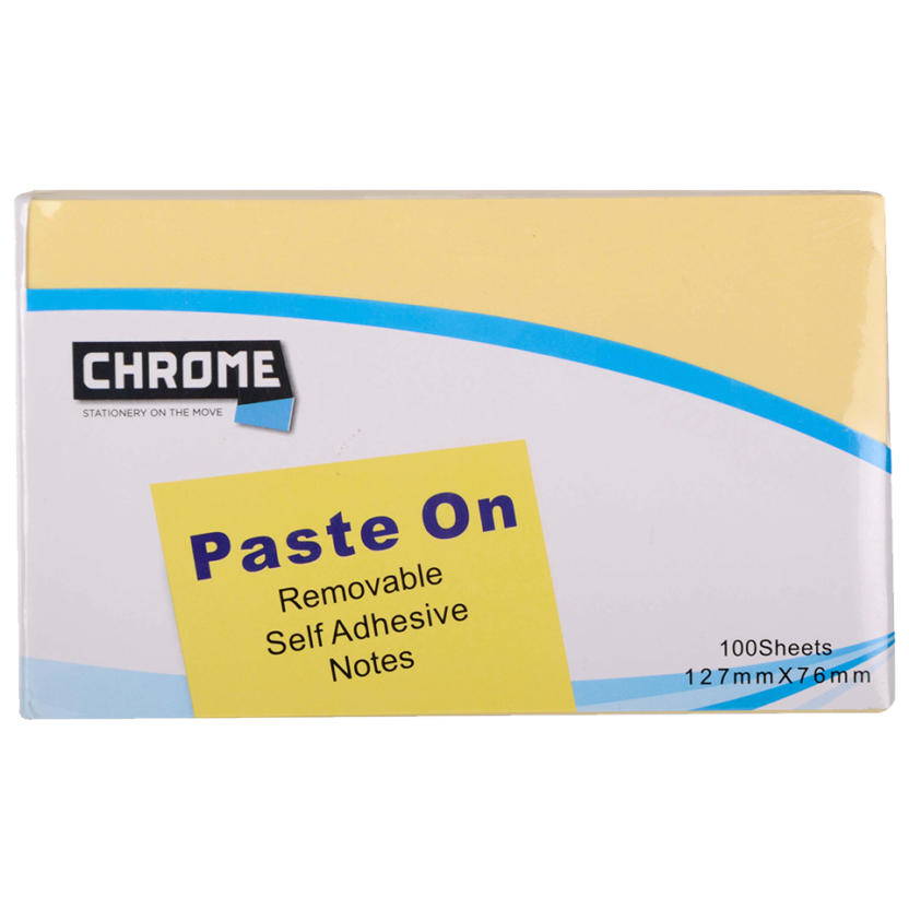 Chrome Sticky Notes ( 75mm * 125mm ) (Pack of 6) - Penrex Chrome Stationery